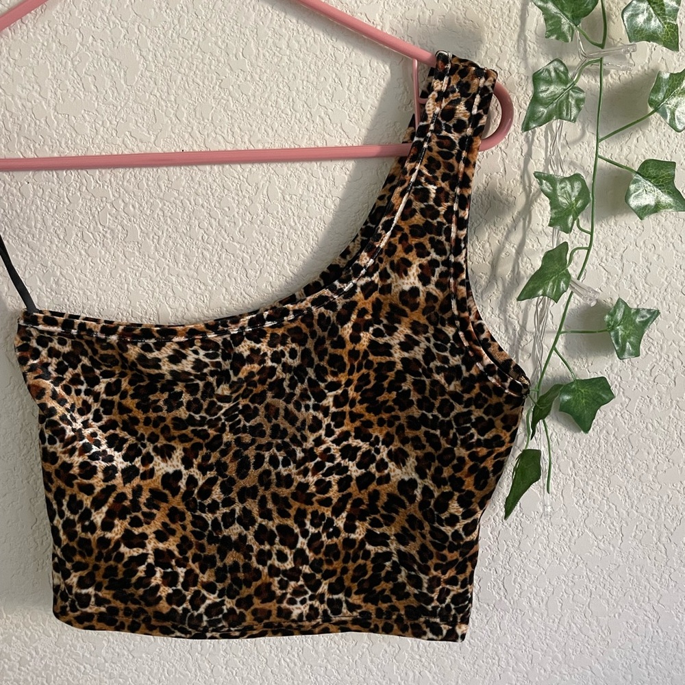 SHEIN one shoulder crop top